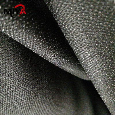 Dobro Dot Shrink Resistant Woven Fusible do PES que entrelinha kejme'noykejme preto branco da tela